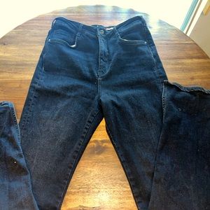 Anthropologie Plicro high waisted split him black jeans